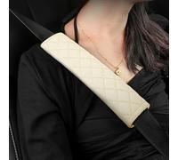 HFFTYU 2 Piezas Almohadilla Cinturon Coche, para Ford ST Line Kuga MK3 MK2 MK4 S MAX Focus Puma Fiesta Comfort Extraíble Lavable Almohadilla Cinturon Accesorios Interior Auto,C