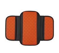HFFTYU Cojín Reposabrazos Coche para Audi A3 Sportback 8V 2012-2020 Funda Reposabrazos Central de Cuero Perforado Almohadilla Transpirable con Bolsillos Laterales,E