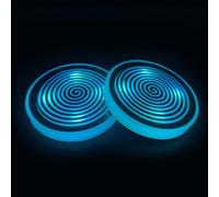 HFFTYU Posavasos Bebidas Coche, para Fiat Panda 2003-2024/Fiat Panda 4x4 2004-2024 temperaturas Antideslizante Posavasos Redondos Inserto Portavasos Coche Accesorios Interiores,B