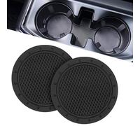 HFFTYU Posavasos Bebidas Coche, para Fiat Panda 2017-2023 temperaturas Antideslizante Posavasos Redondos Inserto Portavasos Coche Accesorios Interiores,B