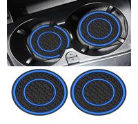 HFFTYU Posavasos Bebidas Coche, para Fiat Panda 2017-2023 temperaturas Antideslizante Posavasos Redondos Inserto Portavasos Coche Accesorios Interiores,D