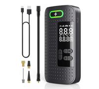 Hfgdnchva Bomba de Aire Eléctrica Portátil para Coche, Inflador Inalámbrico de Neumáticos, Compresor de Aire para Coche, Motocicleta y Bicicleta.