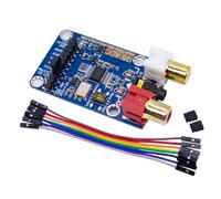 Hfgdnchva Placa de Desarrollo con ADC I2S en Modo -Esclavo, Módulo de Captura de Audio I2S de 24 bits, 192K, 96K y 48K, Compatible con Entrada de 3,5 mm/.