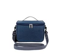 HFGDRH Bolsas Pizza Aisladas para Entrega, Bolsa Refrigeradora Portátil, Paquete De Hielo Plegable con Aislamiento Picnic, Portador Bebidas Térmicas Alimentos, Fiambrera Aislada, Entrega(Blue-Large)