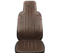 HFGDRH Fundas Asiento Delantero Coche, Cojín Universal De Plástico For Silla Coche, Una Sola Pieza, Transpirable, Verano, Furgoneta, con Ventilación(Brown)