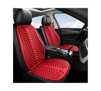 HFGDRH Fundas Asiento Delantero Coche, Cojines for Asientos de Coche con ventilación Trasera Seda Hielo for Verano(Red)