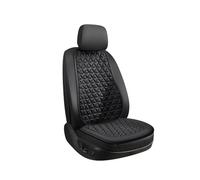 HFGDRH Fundas Asiento Delantero Coche, Funda De Asiento Coche Tela Transpirable 3D Triangular Cóncava Convexa For Masaje Cadera con Respaldo(Black 1Set)