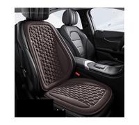 HFGDRH Fundas Asiento Delantero Coche, Funda De Asiento Coche Verano 3D Transpirable Seda Hielo, Cojín con Diseño Convexo, Almohadillas Protectoras For, Alfombrilla Universal Silla(Brown Front SetX1)
