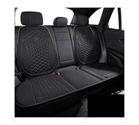 HFGDRH Fundas Asiento Delantero Coche, Funda De Asiento Coche Verano 3D Transpirable Seda Hielo, Cojín con Diseño Convexo, Almohadillas Protectoras For, Alfombrilla Universal Silla(Black Rear Set)