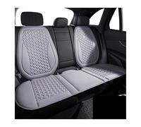 HFGDRH Fundas Asiento Delantero Coche, Funda De Asiento Coche Verano 3D Transpirable Seda Hielo, Cojín con Diseño Convexo, Almohadillas Protectoras For, Alfombrilla Universal Silla(Grey Rear Set)