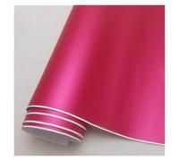 HFGDRH Vinilo Autoadhesivo Coche,PelíCula PVC CarroceríA, 14 Color Mate Satinado película del Vinilo de la Etiqueta engomada Coche Burbuja for envasado(Rose Pink,152X50 CM)