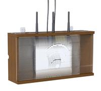 HFGHGDF Caja Router Pared, Caja para Router WiFi, Organizador para Colgar en la Pared para Esconde el Router y Cables para Decoración de Pared(Brown)