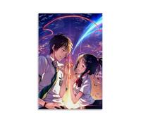 HFGPBVjk Anime Película Tu Nombre Role Póster Arte Colectivo Pintura Decorativa Lienzo Arte Mural Salón Póster Dormitorio Pintura 24 x 36 Pulgadas (60 x 90 cm)