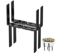 HFHOME 2 soportes para jardineras en forma de H, soporte para jardinera de balcón, sin taladrar, apto para barandillas de balcón de 1,5 - 32 cm y jardineras de 15 - 23 cm