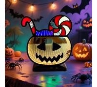 HFHungkeong Luces de noche de Halloween, lámpara de neón decorativa de acrílico LED, regalos de fiesta de Halloween para dormitorio, bar, sala de juegos, Mancave, club de fiesta, luces nocturnas de