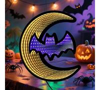 HFHungkeong Luces de noche de Halloween, lámpara LED de neón decorativa acrílica, regalos de fiesta de Halloween para dormitorio, bar, sala de juegos, Mancave, club de fiesta, adornos de mesa
