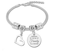 HFHungkeong Pulsera inspiradora para mujer grabada con texto en alemán "Du bist than audaz" como crees, pulsera de perlas elásticas, regalo de motivación para mejor amiga y madre, Sin gemas