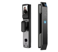 HFIGNIAHQ 3D Face Recognition Unlock Digital Door Lock With Camera FIngerprint Password Unlock Keyless Electronic Door Lock(D14P 30280 SC S-H SB)