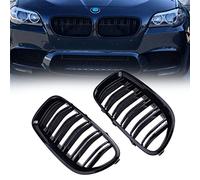 HFJFDQ Parrilla Delantera De Riñón para Coche para 5 Series F10 F11 F18 520d 530d 540i 2010 2011 2012 2013 2014 2015 2016 Parrilla De Listones Dobles