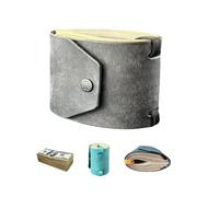 HFJKBGFIEGJS New The Cash Wrap Wallet,Handmade Leather Money Wallet Organizer,Fast Cash Access Money Holder for Cash,Handy Purse Bands with Magnetic Clasp,Ideal Gifts for Women (Grey)