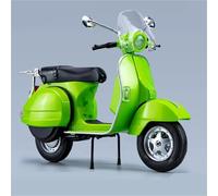 HFMXZHI Modelo a Escala de Moto 1:10 para Vespa 125 Modelo De Motocicleta Aleación Metal Fundido A Presión Simulación con Sonido Y Luz, Regalos Ordenador Escritorio Adornos(Vert)
