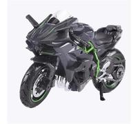 HFMXZHI Modelo a Escala de Moto Adornos para Computadora De Escritorio Coche Juguete Regalo 1/18 para Kawasaki H2R Modelo Motocicleta Colección