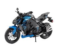 HFMXZHI Modelo a Escala de Moto Adornos para Rueda Delantera, Dirección, Sonido, Luz, Regalos Navideños, Modelo Motocicleta Aleación, Juguetes Fundición A Presión 1/12 para Kawasaki Z1000(BLU)