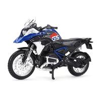HFMXZHI Modelo a Escala de Moto Juguetes De Modelismo Motocicletas Coleccionables para Pasatiempos 1:18 para BMW R1200GS 2017, Vehículos Fundición A Presión(BLU)