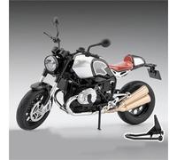 HFMXZHI Modelo a Escala de Moto Juguetes De Motocicleta para El Interior del Hogar, Adornos, Regalos Cumpleaños Modelo Aleación Metal Fundido A Presión 1:9 para BMW Latte R Nine T(Nero)