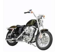 HFMXZHI Modelo a Escala de Moto Maqueta De Motocicleta 1:18 para Harley XL1200V para Seventy-Two 2013 Adornos Y Regalos Colección Coches Juguete(Nero)
