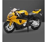 HFMXZHI Modelo a Escala de Moto Maqueta De Motocicleta En Miniatura, Regalo Cumpleaños, Colección Coches Juguete 1:12 para BMW S1000 RR(Jaune)