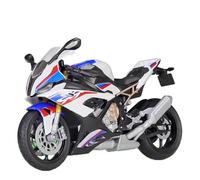 HFMXZHI Modelo a Escala de Moto Maqueta De Motocicleta Juguete 1:12 para BMW S1000 RR 2021, Vehículo Fundición A Presión, Regalo(White)