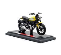 HFMXZHI Modelo a Escala de Moto Maqueta De Motocicleta Mini Moto Aleación Fundida A Presión 1:18 para Ducati Scrambler Colección Coches Juguete
