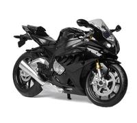 HFMXZHI Modelo a Escala de Moto Miniatura De Colección 1:12 para BMW S1000RR, Modelo Motocicleta Fundición A Presión, Todoterreno, Coche Juguete(Nero)