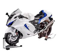 HFMXZHI Modelo a Escala de Moto Modelo De Motocicleta 1/6 para Suzuki para Hayabusa GSX-1300R, Adornos Simulación, Decoración En Caja Regalos Cumpleaños, Aleación Metal Fundido A Presión(White)