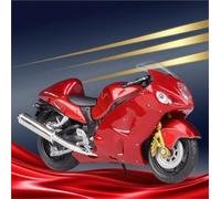 HFMXZHI Modelo a Escala de Moto Modelo De Motocicleta Juguete Aleación 1/18 para Suzuki para Hayabusa GSX-1300R(Rosso)