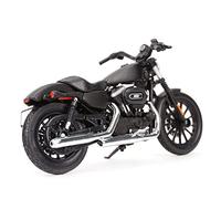 HFMXZHI Modelo a Escala de Moto para Harley Sportster Iron 883 2014, Vehículos Fundidos A Presión, Regalo De Cumpleaños, Juguetes para, Colección Coches 1/18(Nero)