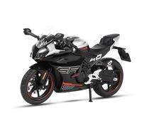 HFMXZHI Modelo a Escala de Moto Simulación De Sonido Y Luz para Motocicletas, Colección Adornos, Regalos, Escala 1:12 para CFMOTO 450SR para Race para Réplicas Modelos Aleación Diecat(Nero)