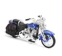 HFMXZHI Modelo a Escala de Moto Vehículos De Fundición A Presión, Juguetes Coleccionables Modelos Motocicletas 1:18 para Harley para Davidson 1999 FLSTS Heritage Softall Springer(BLU)