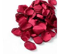 HFNCE 200 Piezas/Bolsa de pétalos Artificiales de Colores Mixtos, pétalos de Rosa, Flores de Seda, decoración de Boda, Accesorios románticos para el Día de San Valentín, Color Vino Tinto