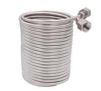 HFRSE Bobina De Enfriamiento De Acero Inoxidable De 1 por Ciento De 50 Pies con Dos Extremos De 5/8 "Femeninos, Accesorios De Cervezas De Cerveza De Cerveza Casera