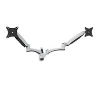 HFTEK - Brazo para monitor - doble - Soporte de pared para 2 pantallas de 15 a 27" con VESA 75/100 (HF124WW)
