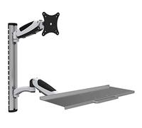 HFTEK FY02WS Workfit Workstation Soporte del Monitor Soporte de Pared para Montaje supervisar el Apoyo Montaje de TV Wall Mount Bracket inclinación y Giro hasta 34 Pulgadas con VESA 75/100