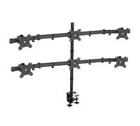 HFTEK® HF360C Soporte para 6 Seis Monitor Control Center Soporte de Escritorio para Pantalla 15" - 24" Pulgadas con VESA 75/100