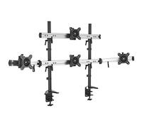 HFTEK Soporte Brazo para 4 monitores de Escritorio para Cuatro Pantallas 15" - 27" con VESA 75/100 (MP234C-N)