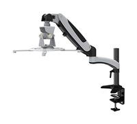 HFTEK - Soporte de mesa para proyectores - Soporte de Monitor - Soporte de Altura Ajustable con Brazo de resorte de gas - GP12DW