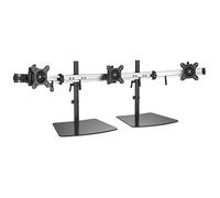 HFTEK Soporte para 1, 2 o 3 Tres monitores de Escritorio para Pantalla de 15" - 27" con VESA 75/100 (MP230S-N)