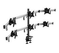 HFTEK Soporte para 6 Seis monitores de Escritorio para Pantalla 15 - 27 Pulgadas con VESA 75/100 (MP260C-L)