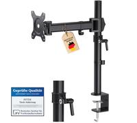 HFTEK Soporte para Pantallas LCD LED Monitor Desk Mount Bracket Soporte de Escritorio para Pantalla hasta 34 Pulgadas con VESA 75x75/100x100mm- HF27DB