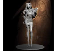 HFVUYAR 1/24 Kit de Soldado de Resina Sci-Fi Agent Woman Modelo de Resina sin Pintar ni Montar //h8J6S12